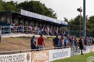 Penybont v Newport County. Bridgend, Wales.