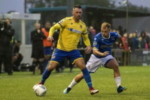 Bridgend, Wales.16th August 2019. Penybont v Barry Town United.