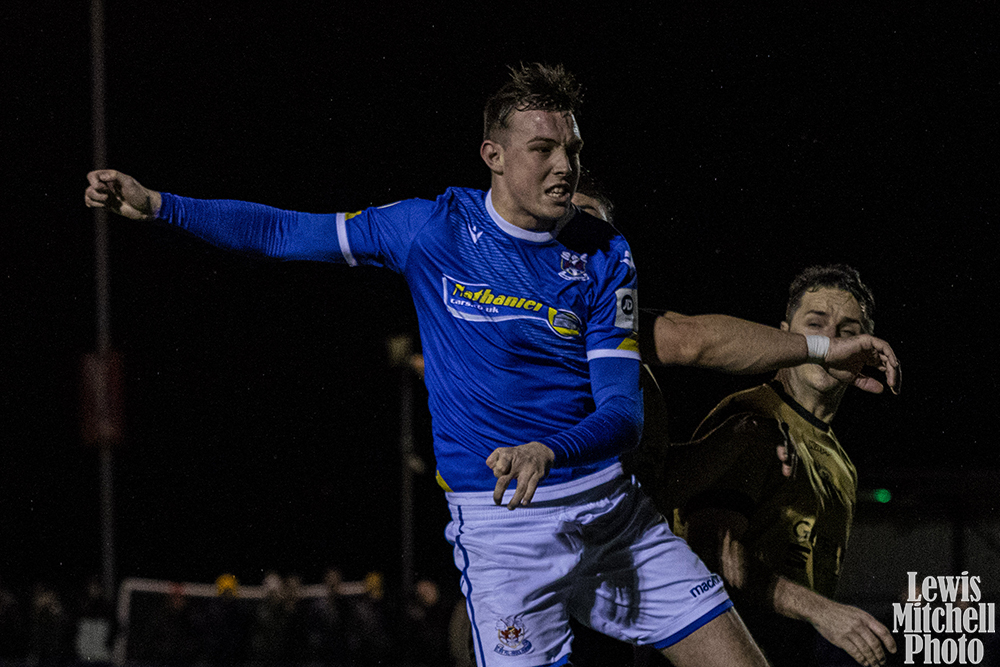 Penybont v Carmarthen. JD Cymru Premier. Bridgend, Wales.