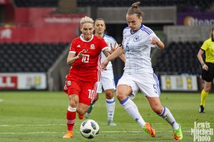 Wales v Bosnia-Herzegovina FIFA Women's World Cup Qualifier, Swansea, Wales.