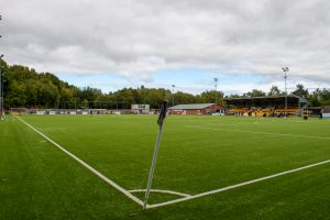 JD Cymru Premier match between Cefn Druids and Cardiff Metropolitan University.