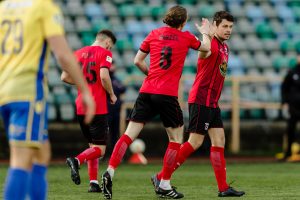 JD Cymru Premier, Barry Town v Cefn Druids, Barry, Wales, UK.