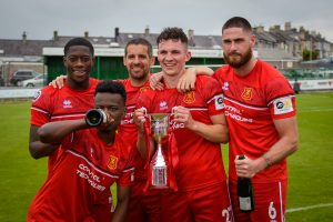 JD Cymru Premier UEFA Europa Conference League play-off Final between Caernarfon Town and Newtown AFC, played at The Oval, Caernarfon on 29 May 2021.