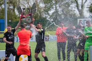 JD Cymru Premier match between Penybont and Connah's Quay Nomads, played at The SDM Glass Stadium on 15 May 2021.