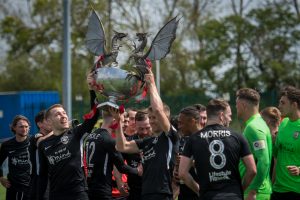 JD Cymru Premier match between Penybont and Connah's Quay Nomads, played at The SDM Glass Stadium on 15 May 2021.
