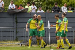 Cymru Premier European Playoff, Caernarfon v Newtown, Caernarfon, Wales.