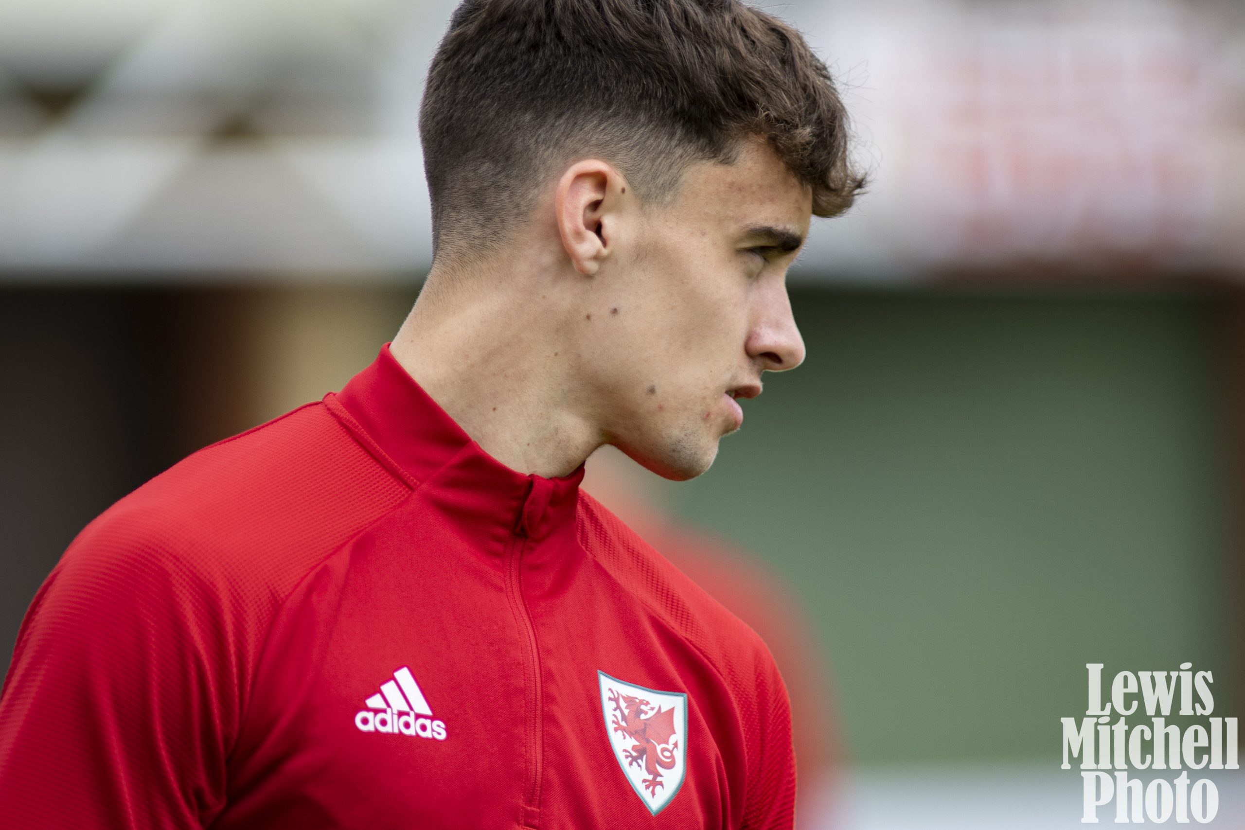 Sunderland forward Niall Huggins during a Wales under-21's training camp.