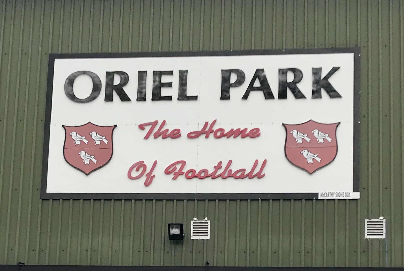 Oriel Park Home of Football 2019