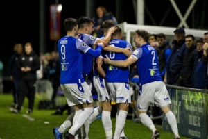 Penybont v Cardiff Met. Bridgend, Wales. 9th November 2021.