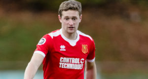 Football, Cymru Premier, Newtown AFC v Barry Town United FC, Newtown, Wales.