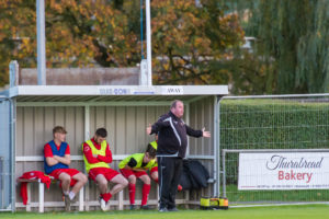 Ardal Leagues South East match between Monmouth Town and Rhayader Town played at Chippenham Sports Ground, Monmouth on 30 October 2021.