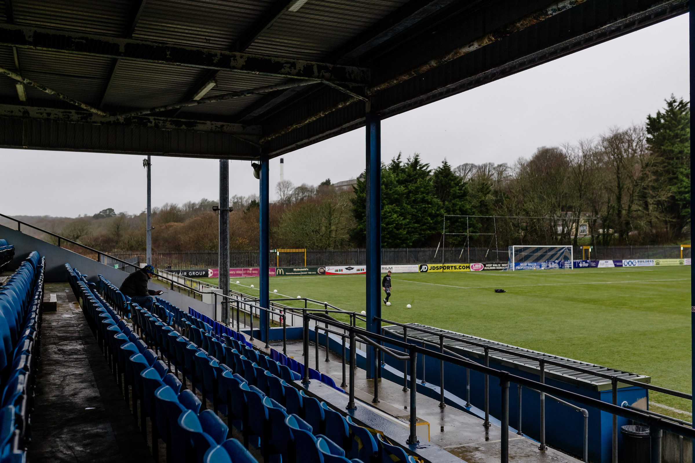 A general view of Haverfordwest County's Ogi Bridge Meadow.