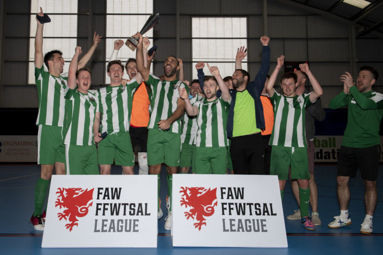 FAW Futsal League Play Off between Futsal Club Cardiff v Cefn Druids at House of Sport, Cardiff, Wales.