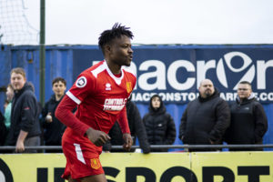 Penybont v Newtown. Bridgend, Wales.6th April 2022.