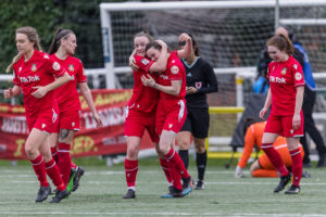 Football, Adran North & South Play-off, Wrexham Womens v Briton Ferry Ladies, Latham Park, Wales