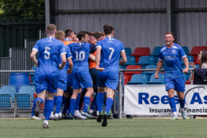 Football, FAW Amateur Trophy Final, Denbigh Town v Trethomas Bluebirds,  Latham Park, Wales