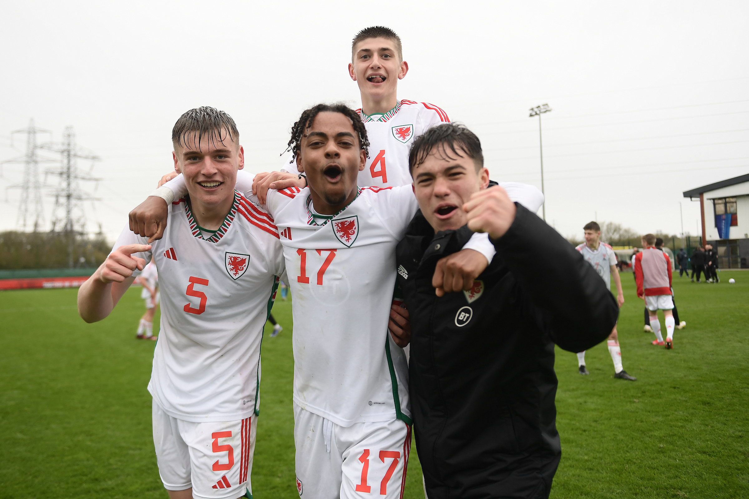 UEFA U17 Championship Qualification fixture between Wales and Montenegro at Dragon Park, Newport, Wales