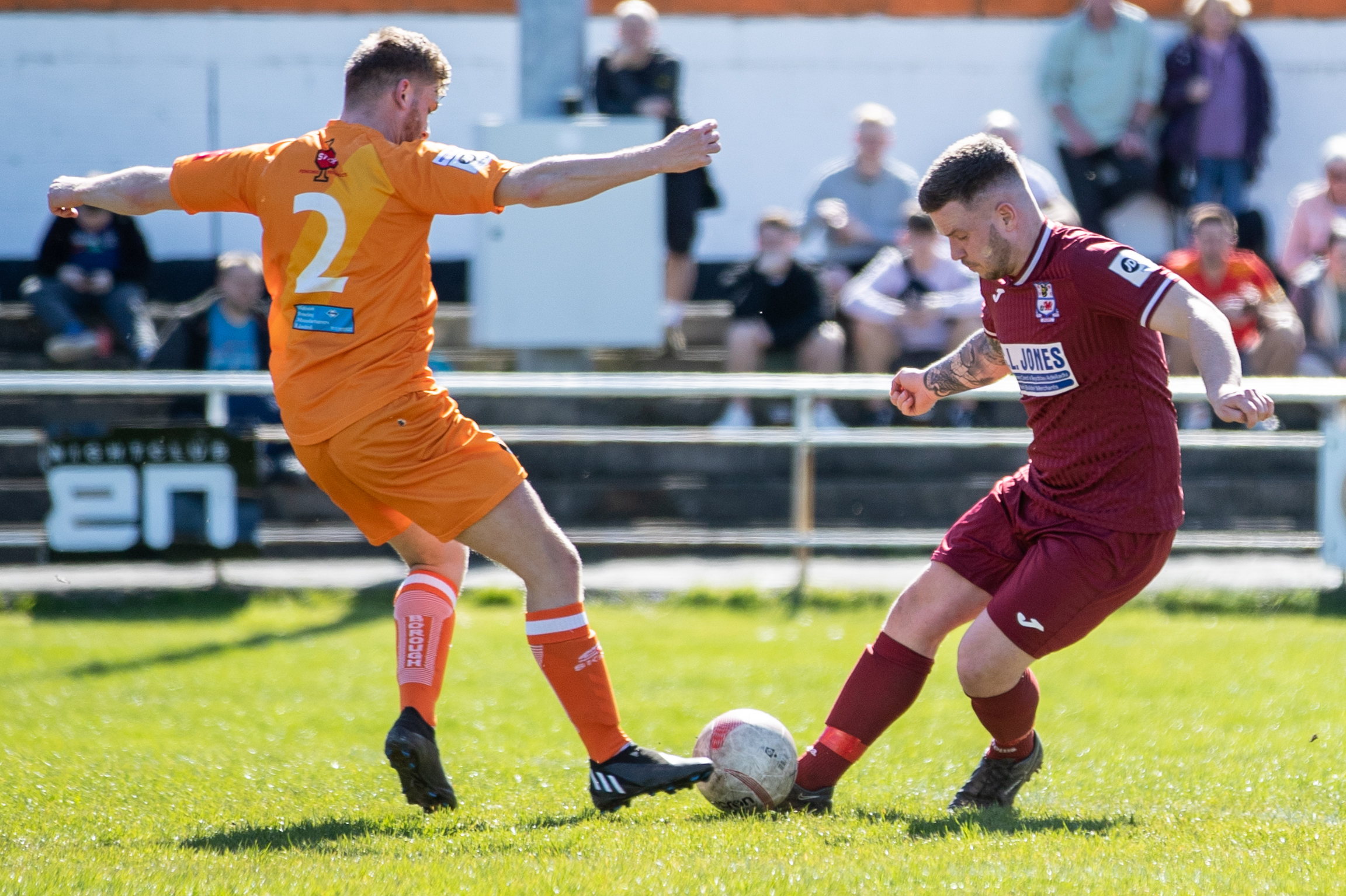 Conwy Borough vs Holyhead Hotspur in the JD Cymru North at Y Morfa, Conwy. 7th April 2023