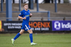 Penybont v Haverfordwest. Bridgend, Wales. 4/7/23.