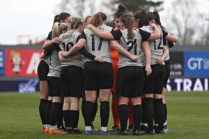 Wrexham AFC Women vs Connah's Quay Nomads in the final game of the Genero Adran North at The Racecourse Ground, Wrexham (Pic by Sam Eaden/FAW)