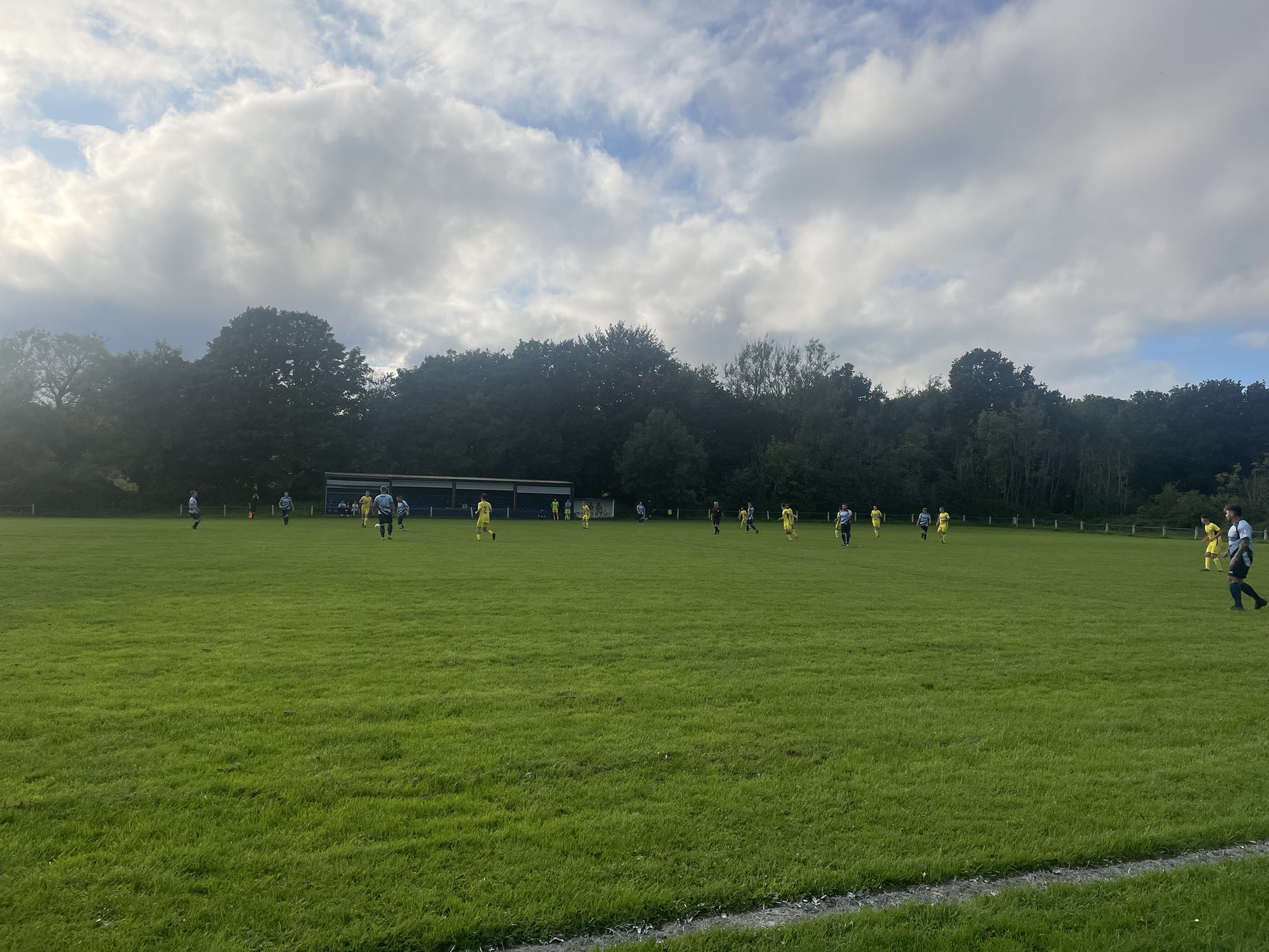 A general view of Treowen Stars v Lliswerry at Bush Park.