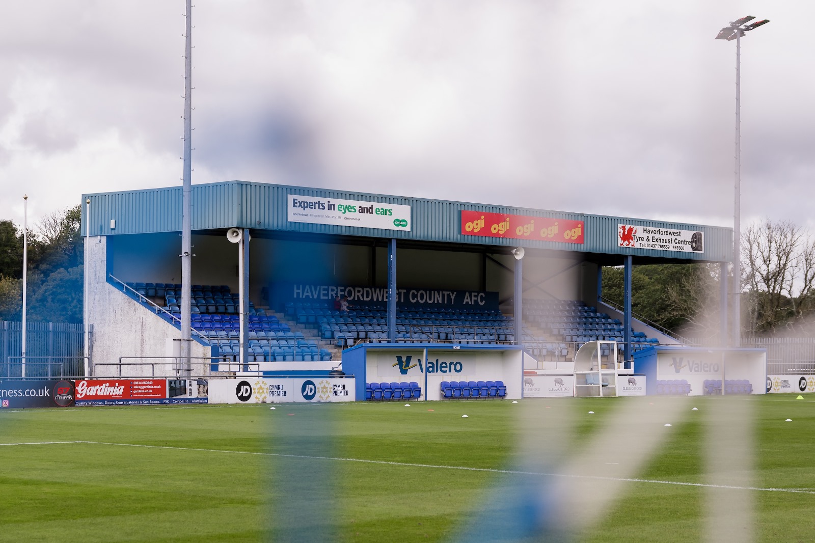 A general view of Haverfordwest County's stadium.