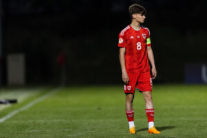 Leeds United and Wales Under-17's midfielder Charlie Crew.