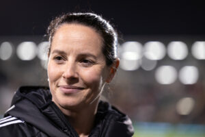 Rhian Wilkinson the Wales Women's manager