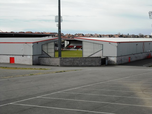 A general view of Excelsior stadium, the home of Airdrieonians.