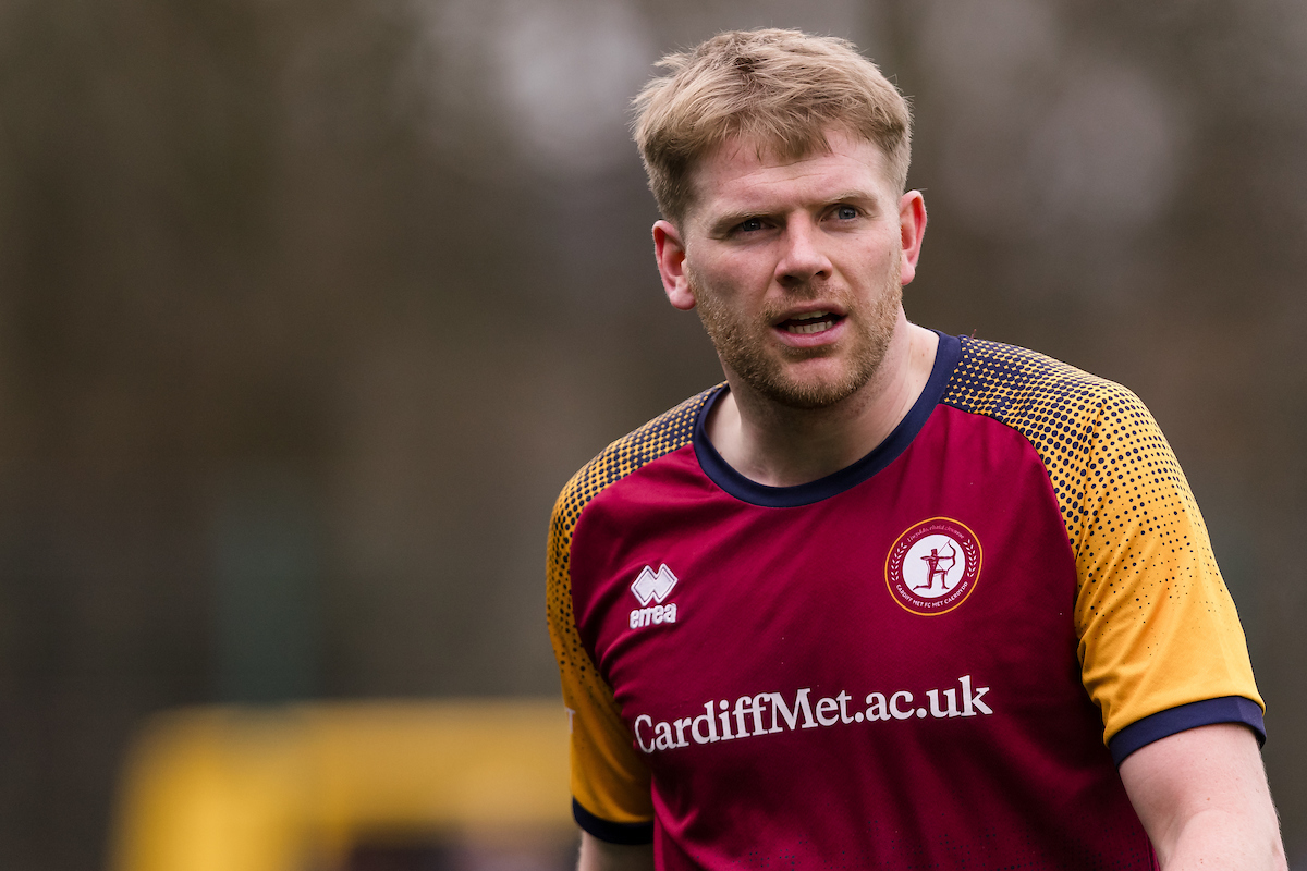 Emlyn Lewis in action for Cardiff Met