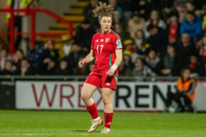 International Football, UEFA Women’s Euro 2025 qualifier League B match between Wales Women and Croatia Women at STōK Cae Ras, Wrexham, Wales, UK.