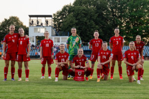 UEFA Women’s Euro 2025 qualifier League B match between Croatia Women and Wales Women at the Stadion Branko Čavlović-Čavlek in Croatia