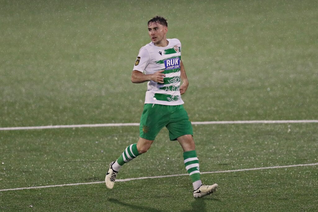 Danny Williams in action for TNS in the Cymru Premier