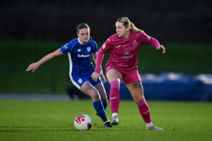 Genero Adran Premier fixture between Cardiff City Women FC and Wrexham AFC Women at the Cardiff Stadium, Cardiff, Wales