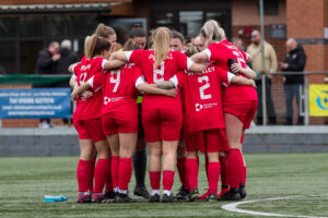 Football, Genero Adran North & South Play Off,  Briton Ferry Llansalwel Ladies v Llandudno Ladies, Newtown, Wales.