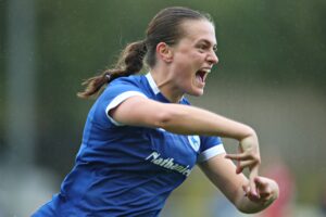 Wrexham AFC Women vs Cardiff City Women FC in Round 1 of the Genero Adran Premier at The Rock, Cefn-Mawr (Pic by Sam Eaden/FAW)