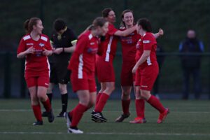 CPDM Bangor vs Llanfair United Ladies in Round 3 of the Genero Adran North at Treborth Playing Fields, Bangor (Pic by Sam Eaden/FAW)