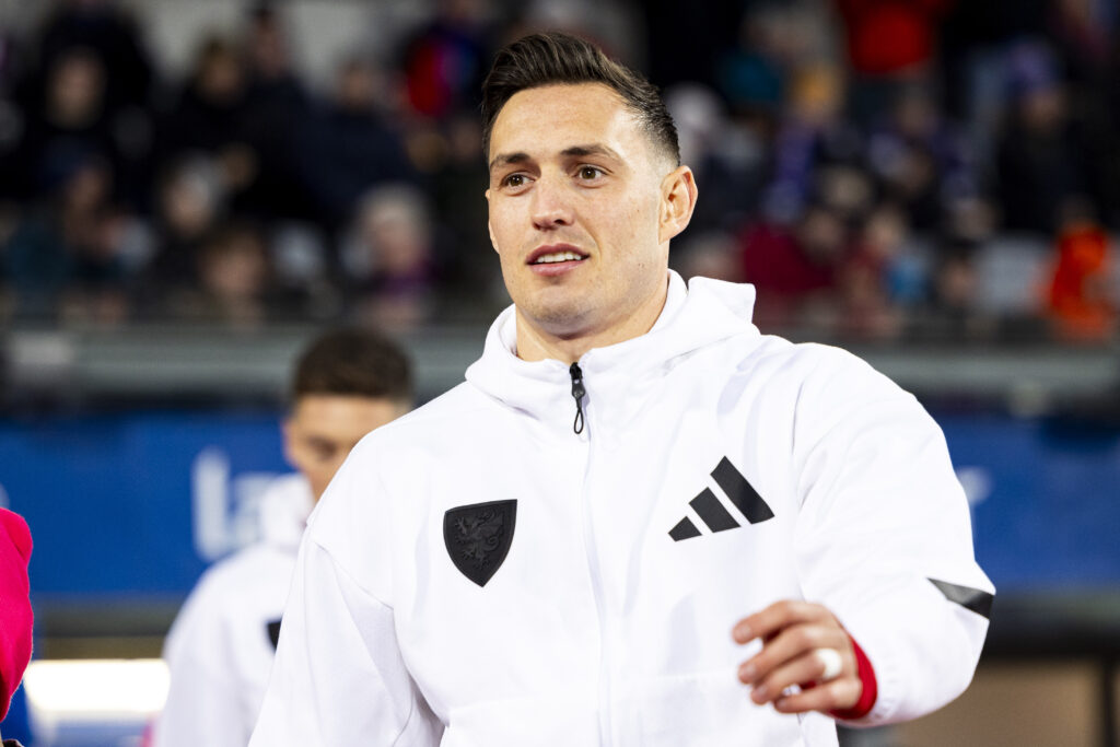 Connor Roberts of Wales ahead of kick off.
Iceland v Wales in the UEFA Nations League at Laugardalsvöllur Stadium on the 11th October 2024.