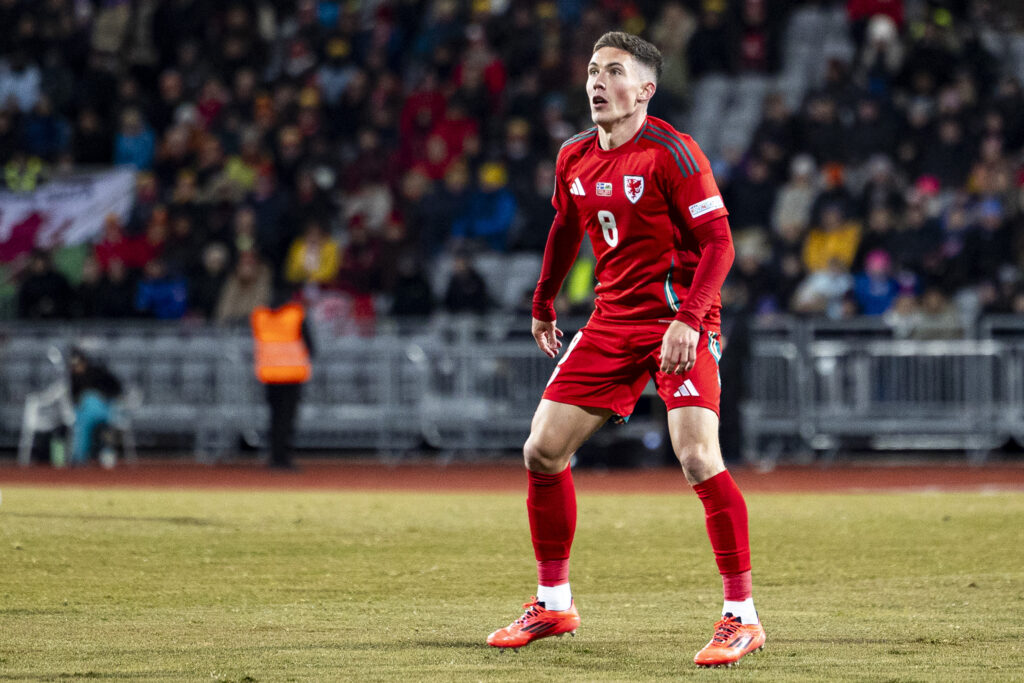 Harry Wilson of Wales in action. Iceland v Wales in the UEFA Nations League at Laugardalsvöllur Stadium on the 11th October 2024