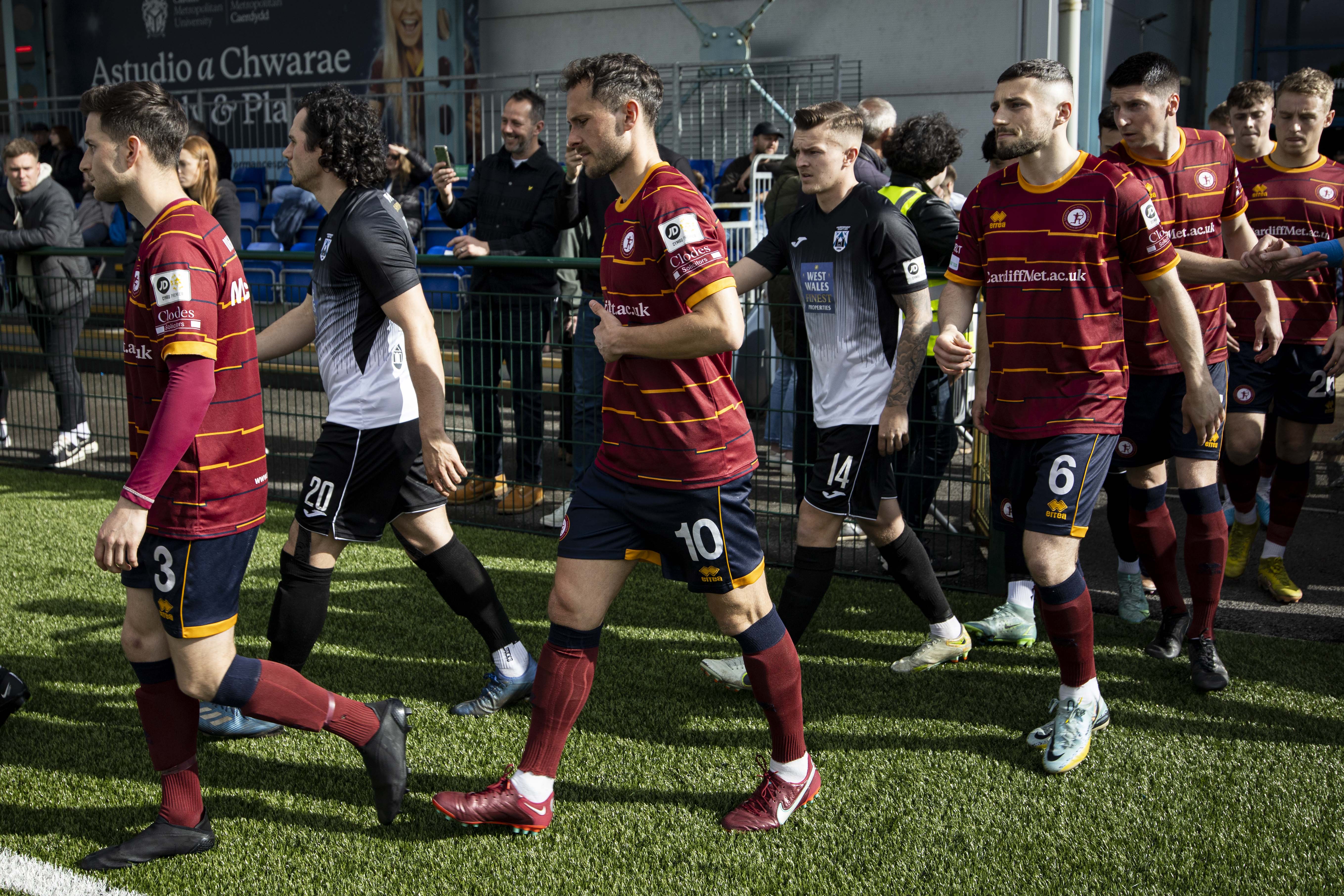 Charlie Corsby of Cardiff Met ahead of kick off. Cardiff Metropolitan University v Haverfordwest County in the JD Cymru Premier