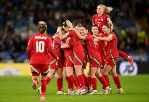 International Football, 2025 European Women's Championship - WEQ Play-offs Round 2 match, Cardiff, Wales, UK.