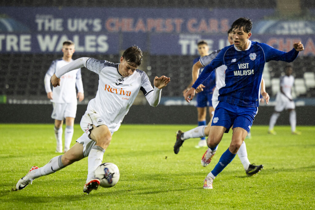 Swansea City v Cardiff City in the Nathaniel MG Cup at Swansea.com Stadium on the 19th September 2023