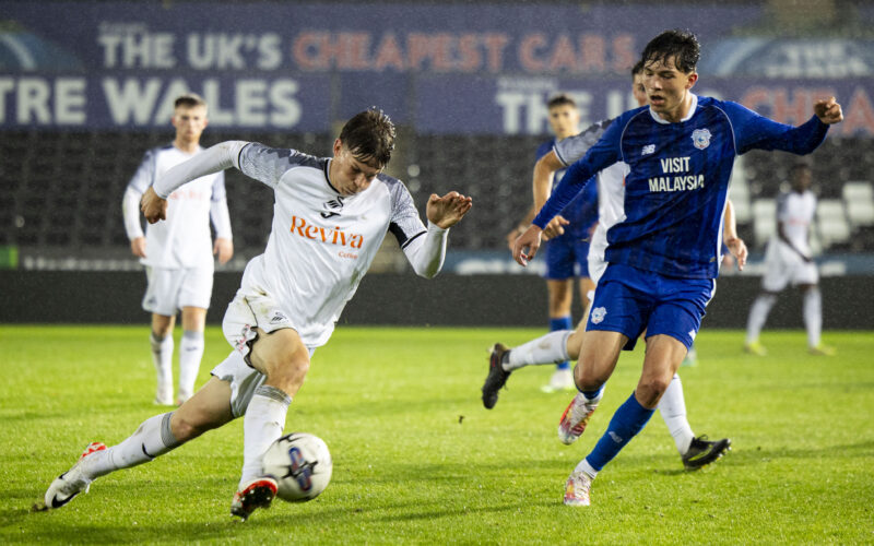 Swansea City v Cardiff City in the Nathaniel MG Cup at Swansea.com Stadium on the 19th September 2023