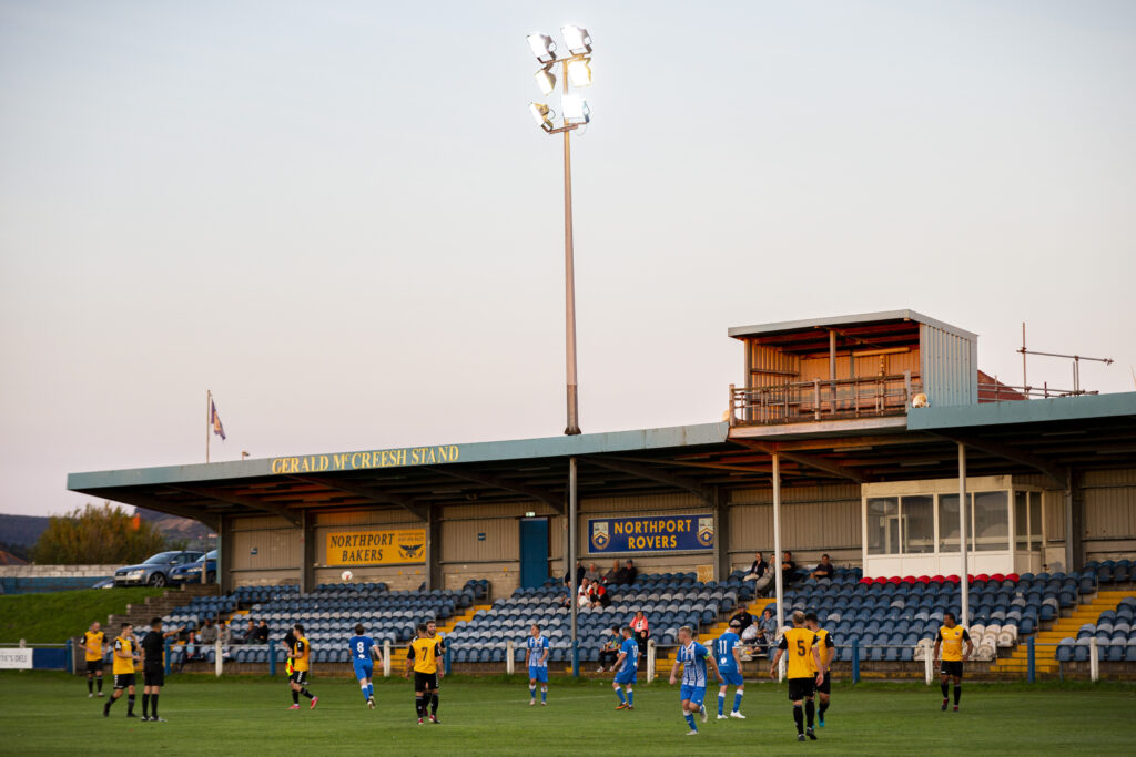 General View of Victoria Road. Port Talbot Town v Undy Athletic in the JD Cymru South at Victoria Road