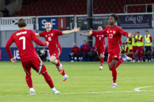 International Football, Cymru u21 v Denmark, Newport, Wales.