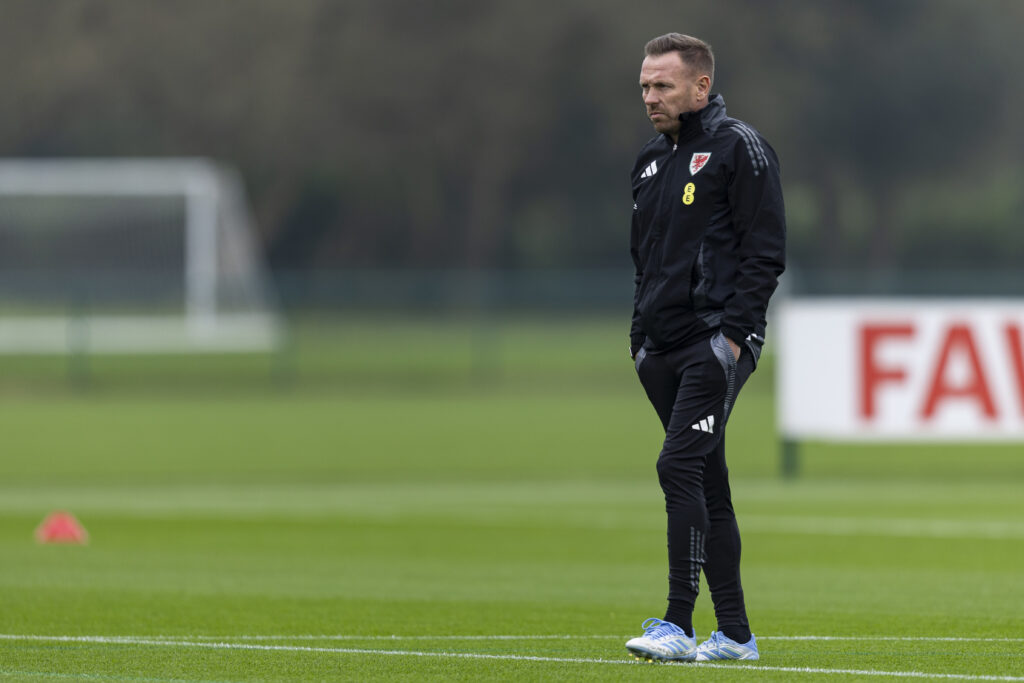 Wales manager Craig Bellamy at training.
Wales v Belgium MD1 Training Session at The Vale Resort on the 12th October 2025.