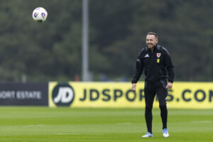 Wales v Belgium MD1 Traning. Hensol, Wales. 12th October 2025.