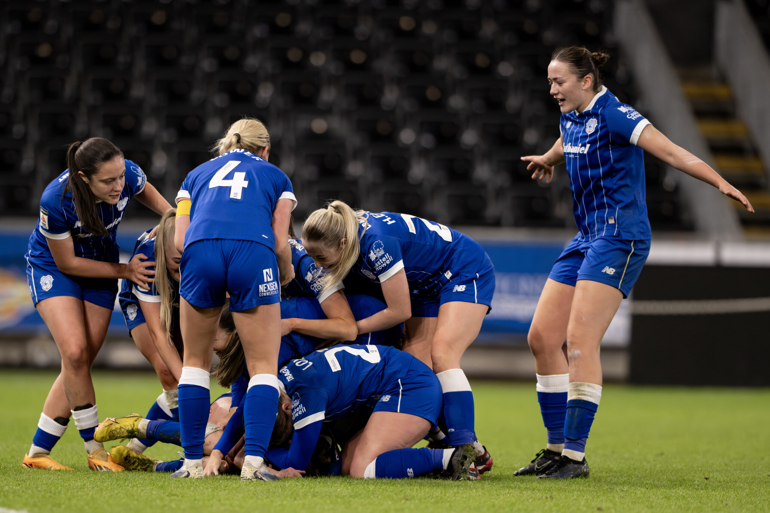 Genero Adran Premier 25/26 Phase 1 fixture betweenSwansea City Women FC and Cardiff City Women FC at the Swansea.com Stadium in Swansea, Wales