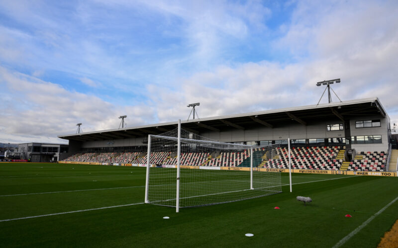 NEWPORT, WALES - 10 OCTOBER 2025: A general view during the UEFA Under 21 Championship qualifier fixture between Wales & Belgium at Rodney Parade, Newport, Wales (Pic by Ashley Crowden/FAW)