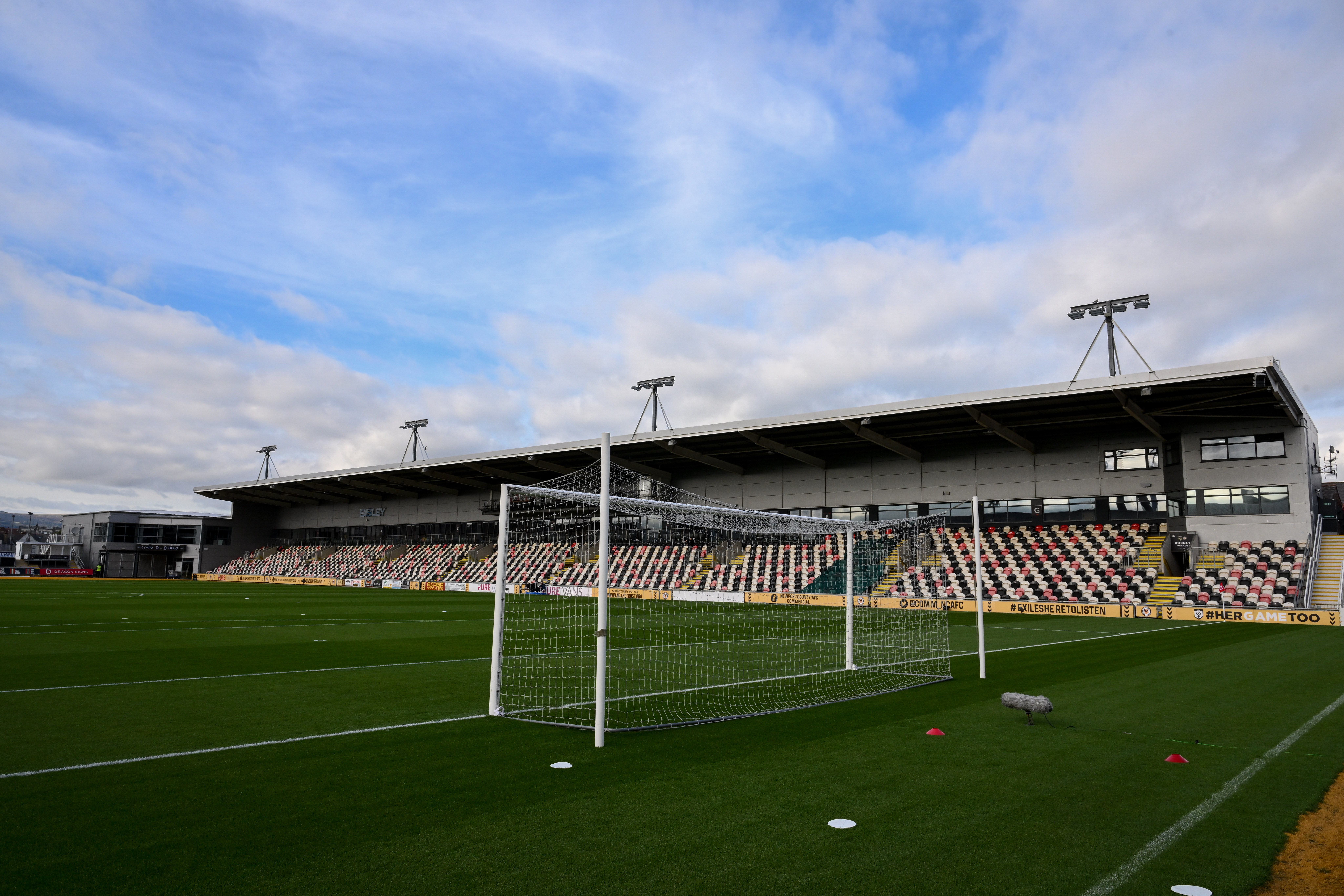 NEWPORT, WALES - 10 OCTOBER 2025: A general view during the UEFA Under 21 Championship qualifier fixture between Wales & Belgium at Rodney Parade, Newport, Wales (Pic by Ashley Crowden/FAW)